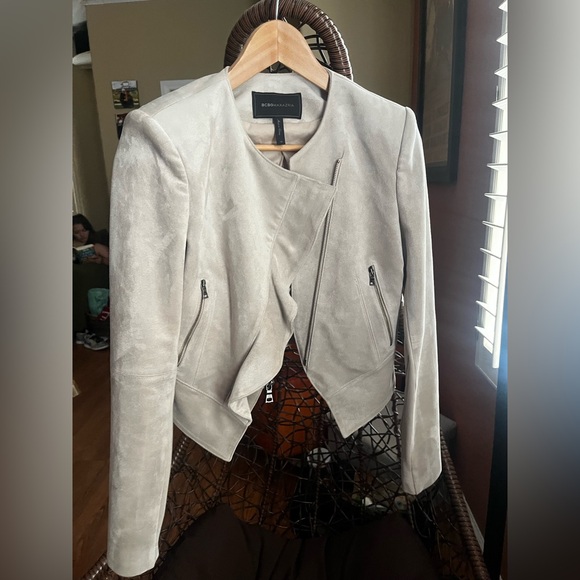 BCBGMaxAzria Kidd Suede Moto jacket xs - Picture 1 of 7
